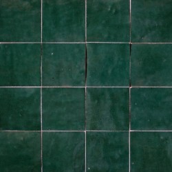 Carrelage Zellige Marocain Vert Menthe N°36 10x10 cm - Ti'ma Stone