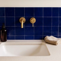 Carrelage Zellige Marocain Bleu Nuit N°39 10x10 cm - Ti'ma Stone