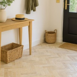 Chevron Travertin Beige Clair 1er choix Vieilli 20,3x5x1 cm - Ti'ma Stone