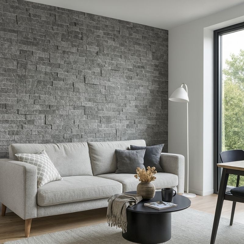 Angle parement Marbre Gris Deco Panel Vetheuil - Ti'ma Stone
