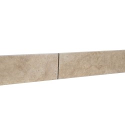 Plinthe Travertin Beige classique 1er choix Vieillie 40,6x8x1,2 cm