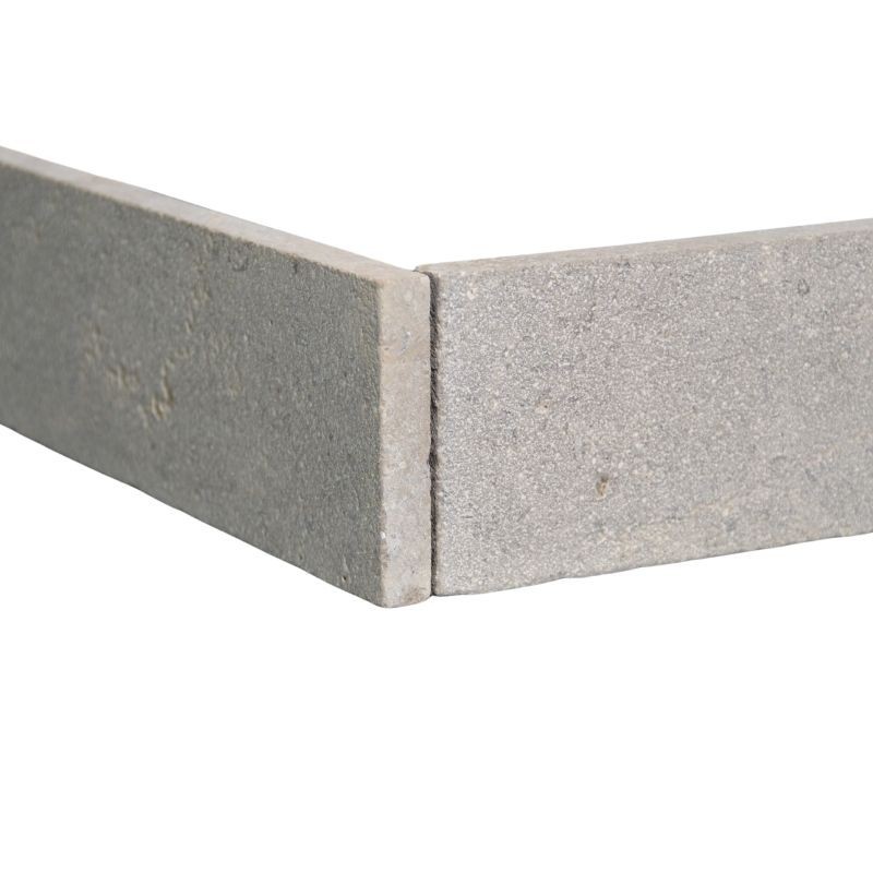 Plinthe pierre Sinaï Grise Sablée Brossée 40x7x1,2 cm - Ti'ma Stone