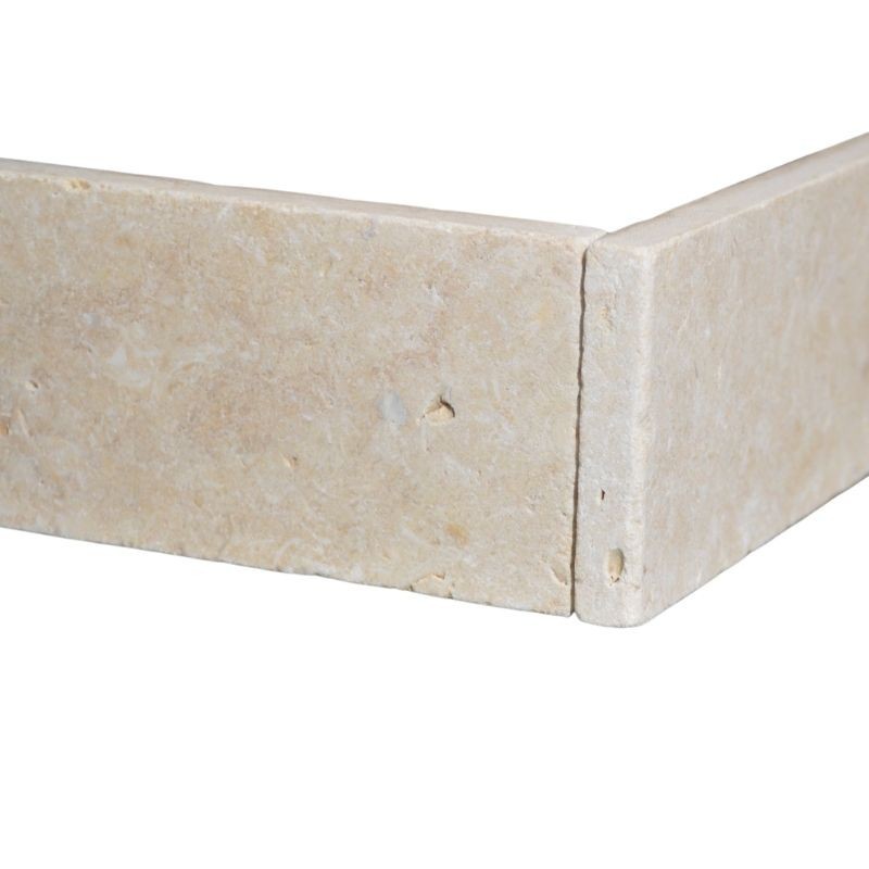 Plinthe pierre d'Egypte Beige Vieillie 40x7x1,2 cm - Ti'ma Stone