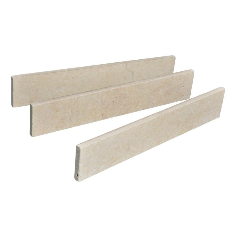 Plinthe pierre d'Egypte Beige Vieillie 40x7x1,2 cm - Ti'ma Stone
