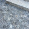 Pavé Travertin Gris Silver 1er choix Vieilli 15x15x3 cm - Ti'ma Stone