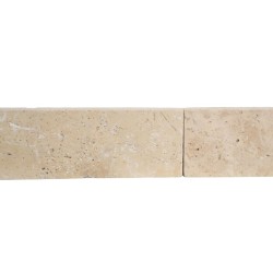 Plinthe Travertin Beige Clair 40,6x7 cm | Livraison Rapide