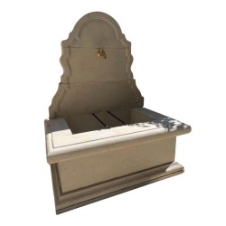 Fontaine de jardin Murale en pierre naturelle Atlas Beige - Ti'ma Stone