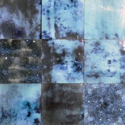 Carrelage Zellige Marocain Bleu Magic N°37 10x10 cm - Ti'ma Stone