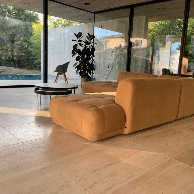 Dallage Travertin Royal Beige - Ti'ma Stone