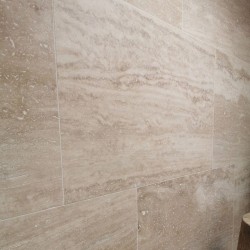 Carrelage mural Travertin Beige Royal 1er choix Brossé - Ti'ma Stone
