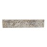 Plinthe Travertin Gris Silver 1er choix Vieillie 40,6x8x1,2 cm