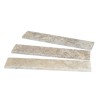 Plinthe Travertin Gris Silver 1er choix Vieillie 40,6x8x1,2 cm