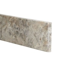 Plinthe Travertin Gris Silver 1er choix Vieillie 40,6x8x1,2 cm