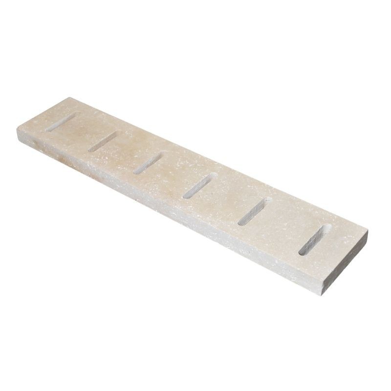 Grille de Caniveau Travertin Beige Clair 1er Choix Vieilli - Ti'ma Stone