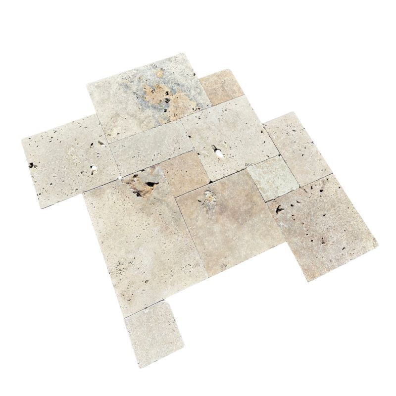 Carrelage Travertin Beige Rustique 2nd choix 1,2 cm - Ti'ma Stone