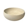 Vasque à poser ronde en pierre naturelle Travertin Beige - Ti'ma Stone