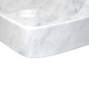 Vasque à poser rectangulaire en Marbre blanc Carrare  - Ti'ma Stone