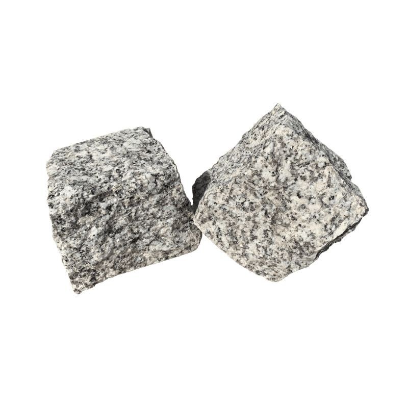 Pavé en pierre naturelle Granit Gris 10x10x8 cm - Ti'ma Stone