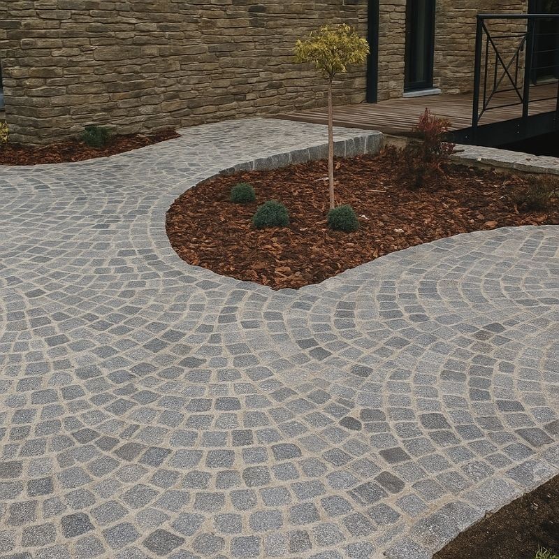 Pavé en pierre naturelle Granit Gris 10x10x8 cm - Ti'ma Stone