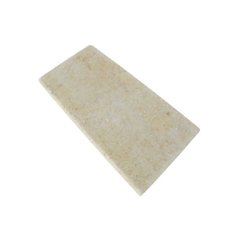 Margelle Egypte Beige Sablée Brossée 60x30x3 cm Bord 1/2 Rond