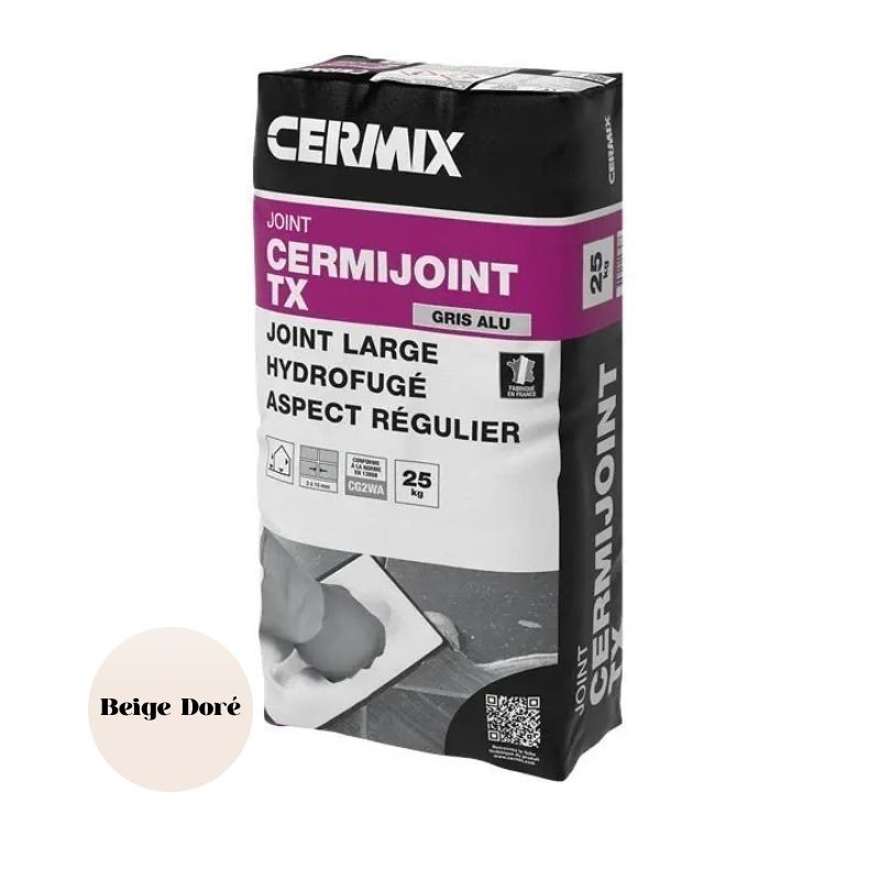 Mortier de joint Cermix Cermijoint TX - Beige Doré - Ti'ma Stone