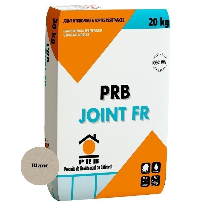 Joint hydrofugé PRB Joint FR - Blanc - 20 kg - Ti'ma Stone