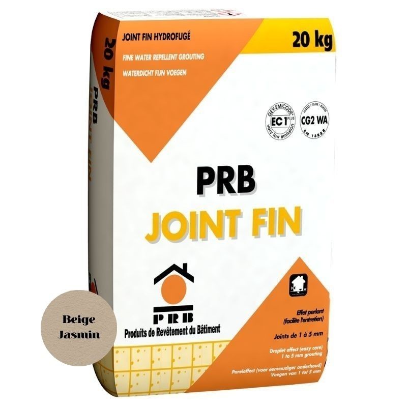 Joint fin hydrofugé PRB Joint Fin - Beige Jasmin - 20 kg - Ti'ma Stone