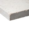 Margelle Travertin Clair 1er choix Sablée 61x33x3 cm Bord Droit