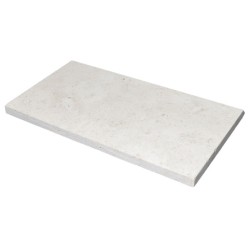 Margelle de piscine Travertin Clair 1er choix Sablée 61x33x3 cm Bord Droit