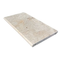 Margelle Travertin Classic Mix 61x33x3 cm Bord 1/2 Rond - Ti'ma Stone