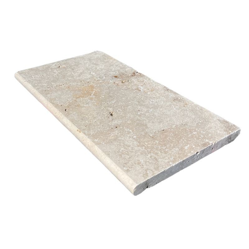 Margelle Travertin Classic Mix 61x33x3 cm Bord 1/2 Rond - Ti'ma Stone