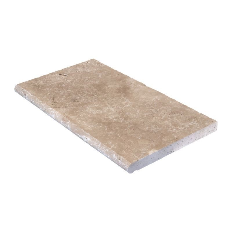 Margelle Travertin Beige Mix 61x33x5 cm Bord 1/2 Rond - Ti'ma Stone
