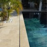 Margelle Travertin Beige Mix 61x25x3 cm Bord 1/2 Rond - Ti'ma Stone