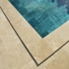Margelle Travertin Beige Mix 61x25x3 cm Bord 1/2 Rond - Ti'ma Stone