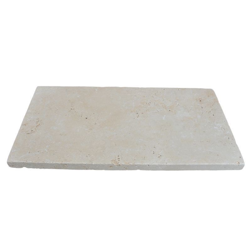 Margelle Travertin Beige Clair 61x33x8 cm Bord droit - Ti'ma Stone