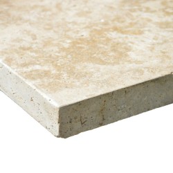 Margelle Travertin Beige Rustic 61x33x3cm Bord Droit - Ti'ma Stone