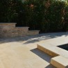 Margelle Pierre Atlas Beige 61x30,5x3 cm Bord Droit - Ti'ma Stone