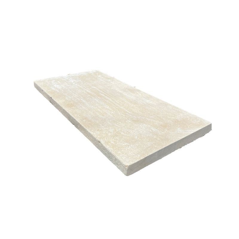 Margelle Pierre Atlas Beige 61x30,5x3 cm Bord Droit - Ti'ma Stone