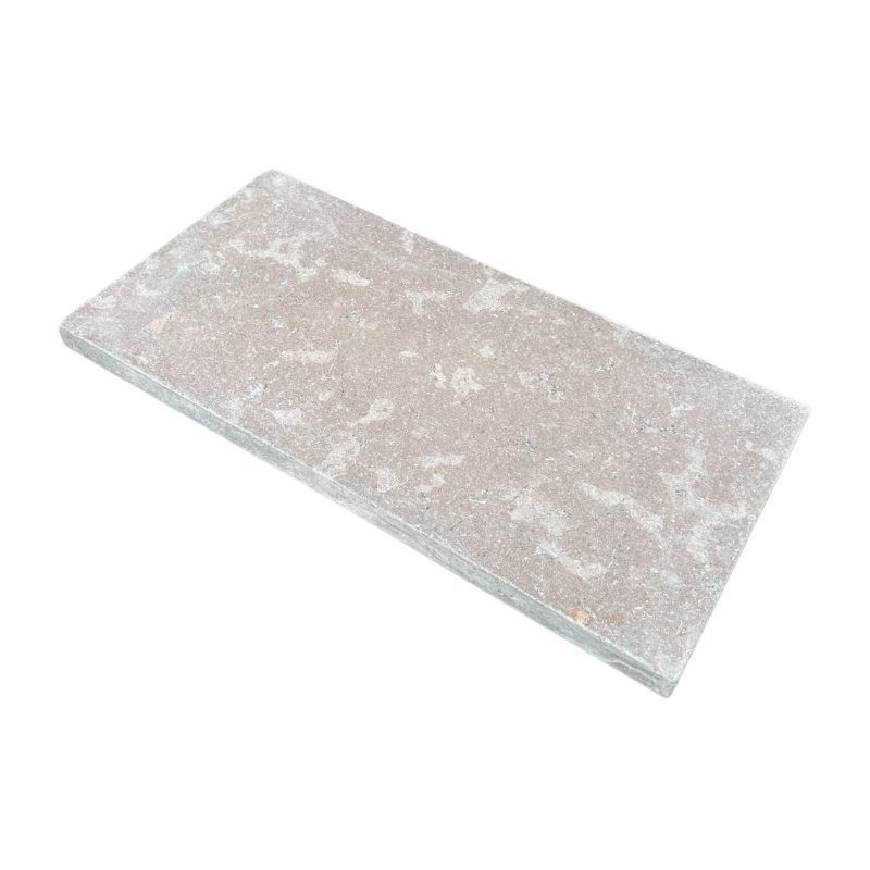 Margelle pierre Sinaï Beige Vieillie 60x30x3 cm Bord droit - Ti'ma Stone