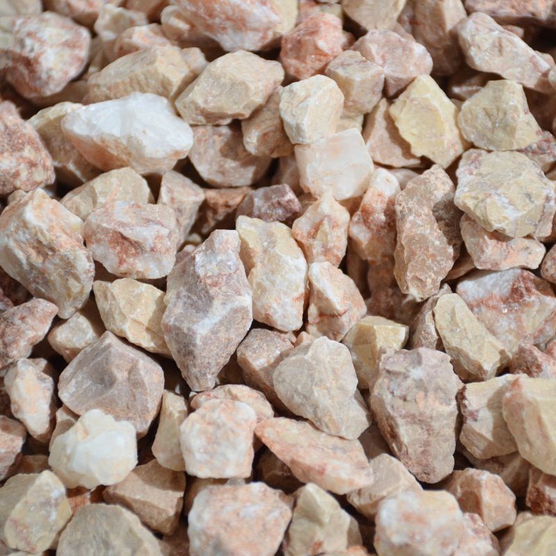 Gravier concassé de Marbre Rose 9-16 mm 750 kg - Ti'ma Stone