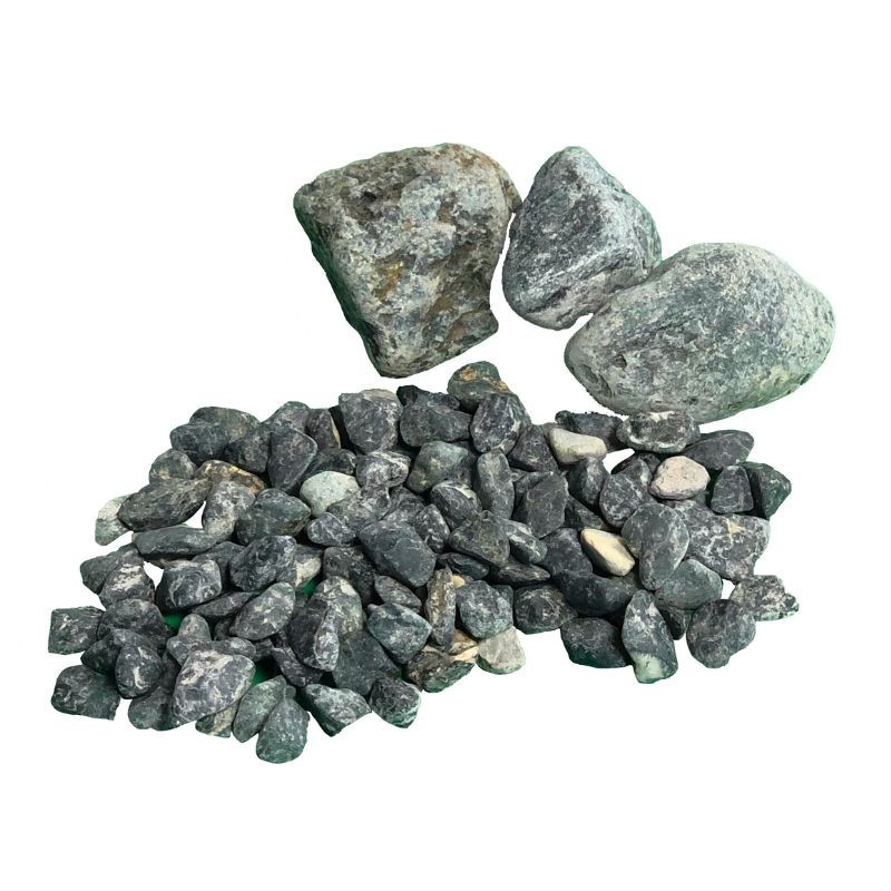 Galet décoratif roulé Marbre Vert Obscur 8-12 mm 20 kg - Ti'ma Stone