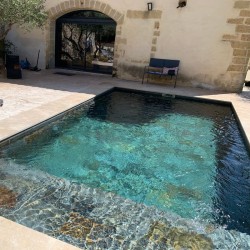 Dallage piscine Pierre Ardoise multicolore 60x60x1 cm - Ti'ma Stone