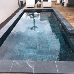 Dallage noir Metal Kinara finition brossée 60x40x3 cm - Ti'ma Stone