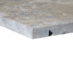 Dallage Travertin Gris 1er choix Vieilli 61x40,6x3 cm - Ti'ma Stone