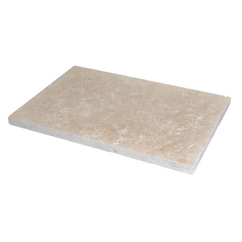 Dallage Travertin Beige Clair 1er choix 61x40,6x3 cm -Ti'ma Stone