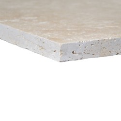 Dallage Travertin Beige Clair 1er choix 61x40,6x3 cm -Ti'ma Stone