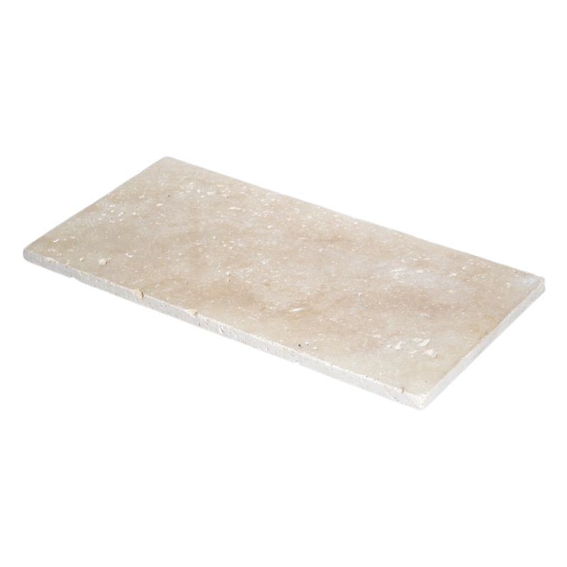 Dallage Travertin Beige Clair 1er choix 40,6x20,3x1,2 cm -Ti'ma Stone