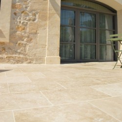 Carrelage Travertin Beige Clair 1er choix 61x61x1,2 cm -Ti'ma Stone
