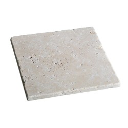 Carrelage Travertin Beige Clair 1er choix Vieilli - 61x61x1,2 cm