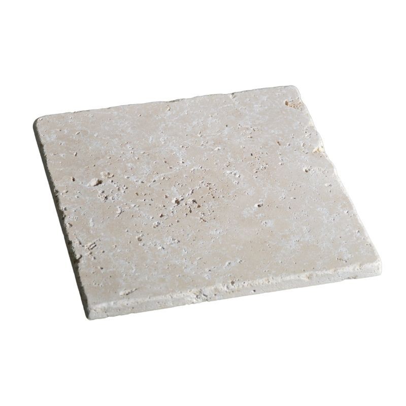 Dallage Travertin Beige Clair 1er choix 61x61x1,2 cm -Ti'ma Stone